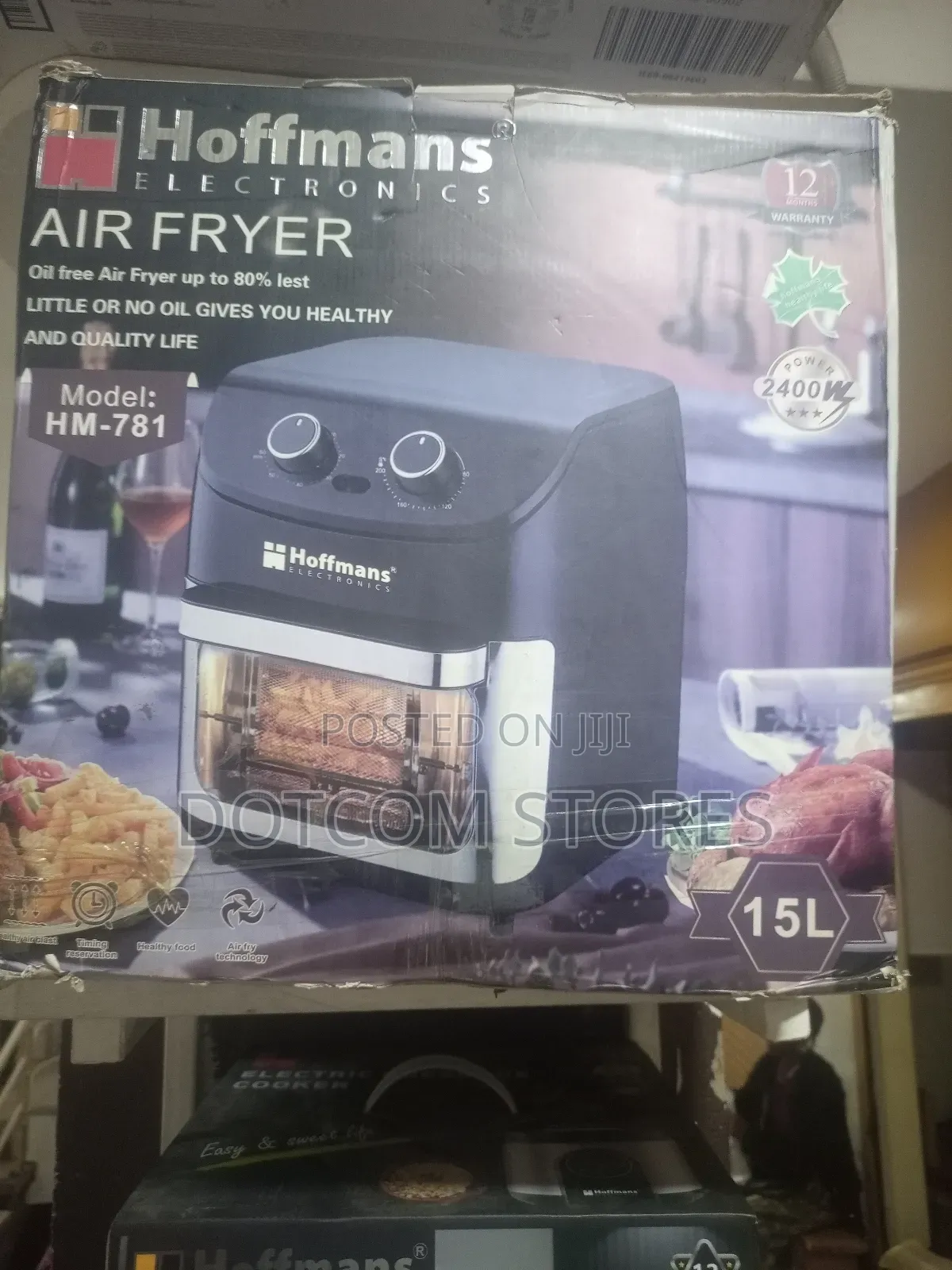 Hoffmans 15l Air Fryer (Model Hm-781).