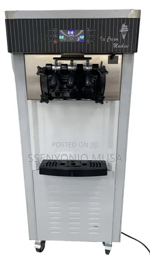 Commercial Ice Cream Machine 2200w - 3-Flavor Ice Cream Maker With LCD