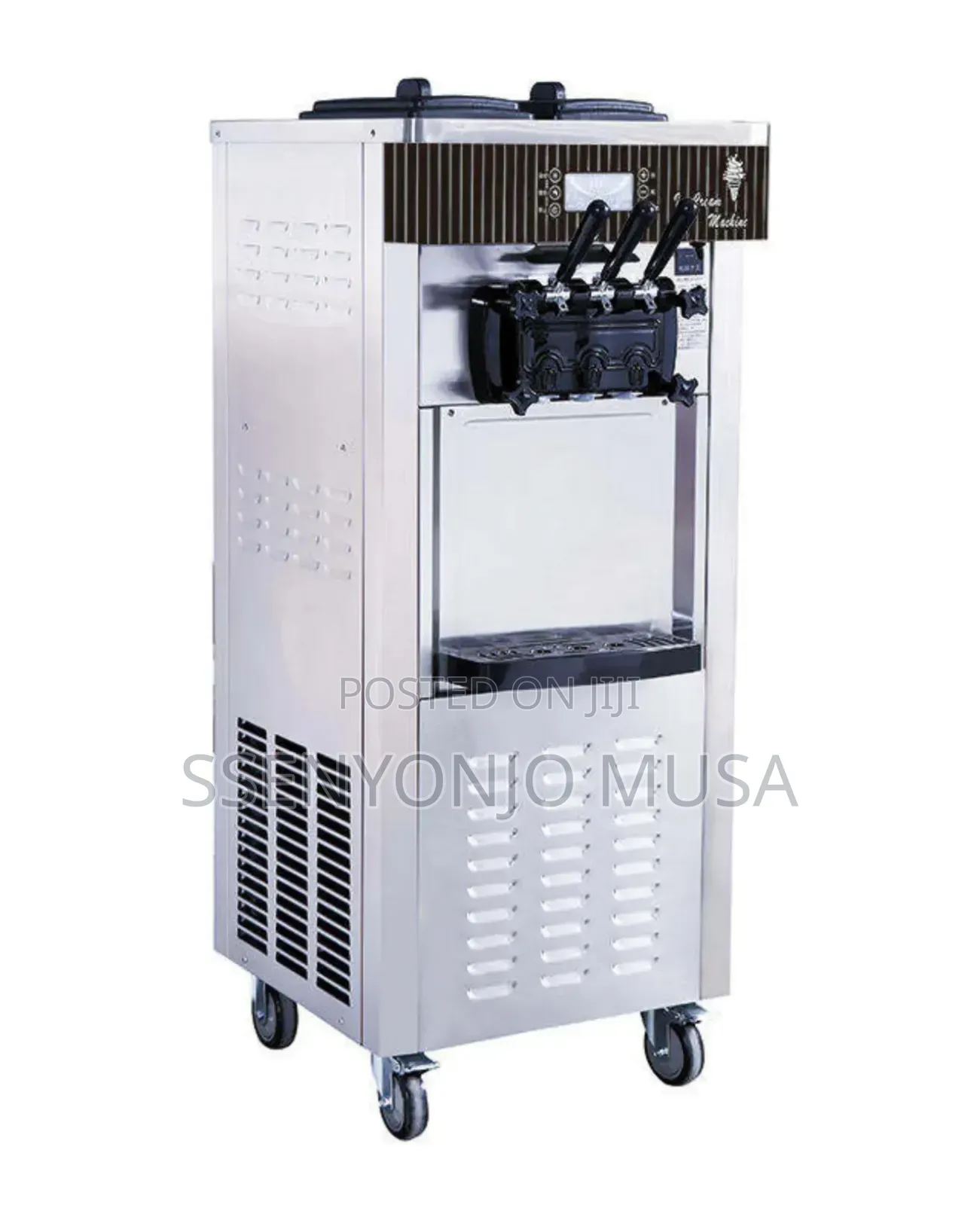 Commercial Ice Cream Machine 2200w - 3-Flavor Ice Cream Maker With LCD