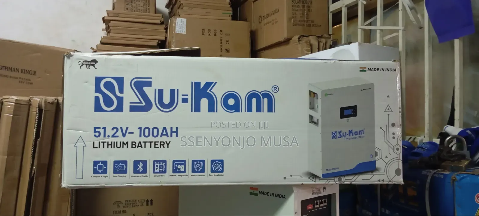 Sukam 51.2v 100ah Power Station 5.1kwh Lithium Energy Storage With LCD