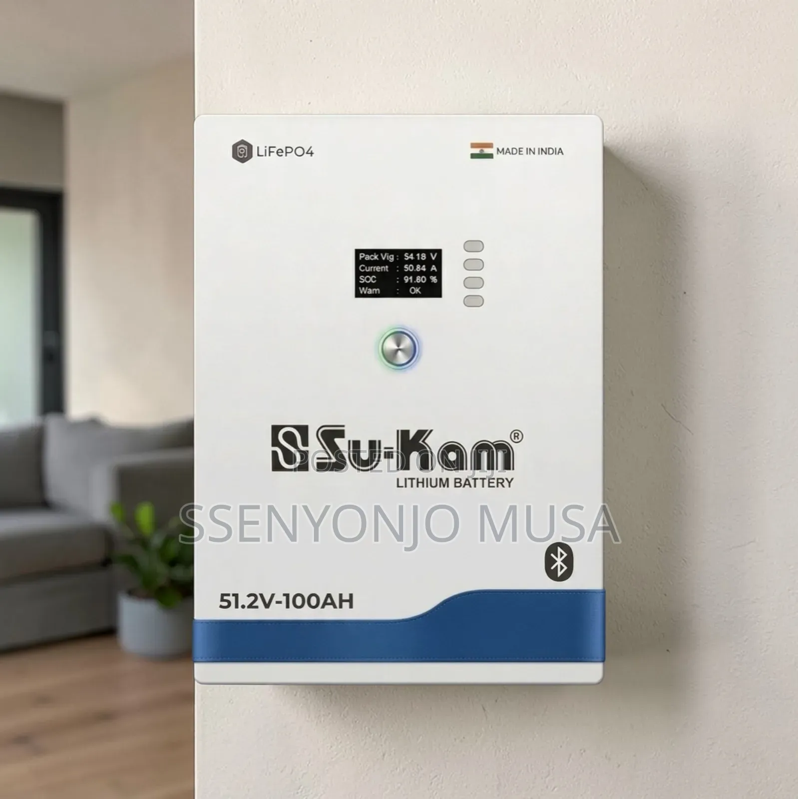 Sukam 51.2v 100ah Power Station 5.1kwh Lithium Energy Storage With LCD