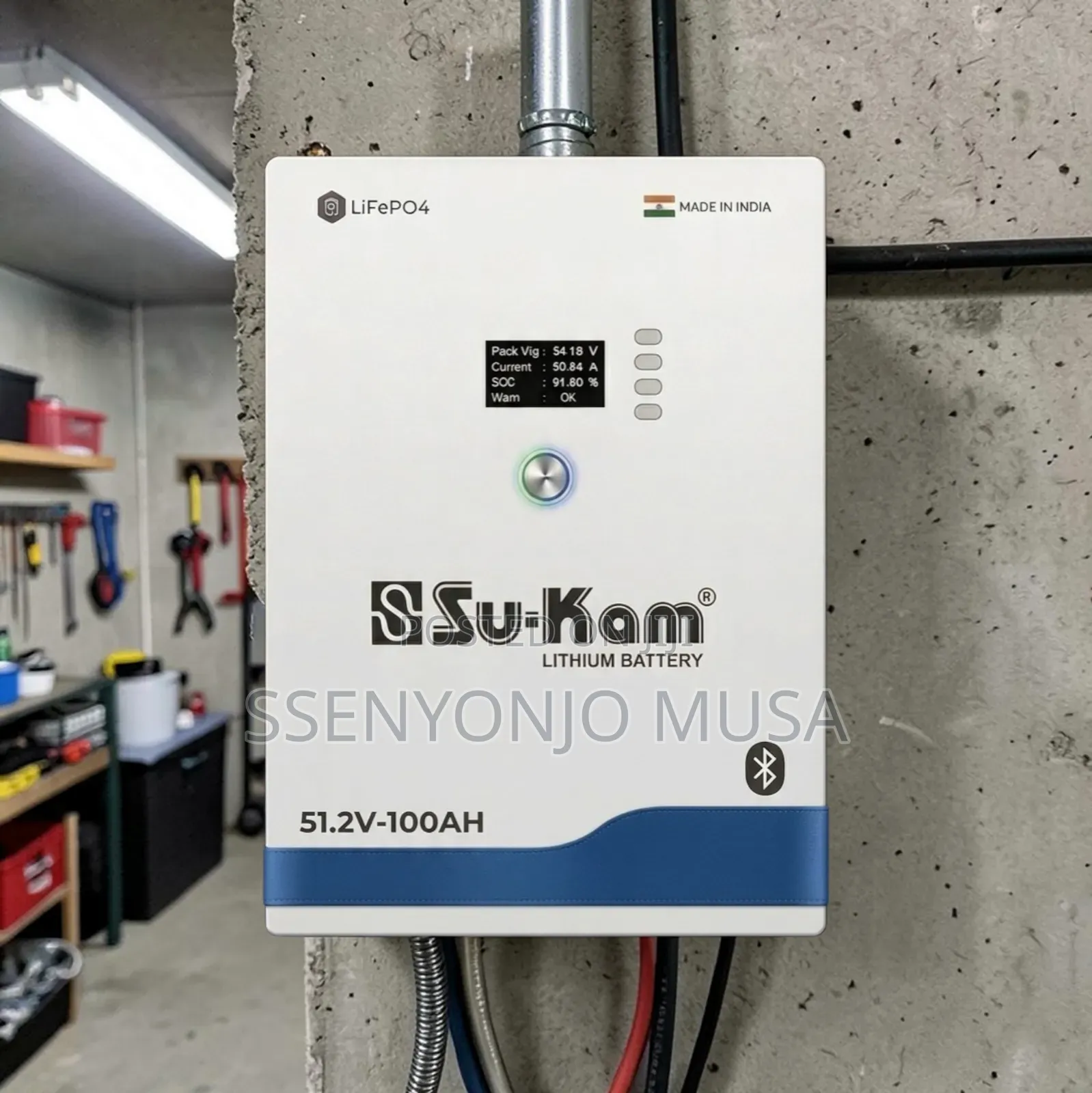 Sukam 51.2v 100ah Power Station 5.1kwh Lithium Energy Storage With LCD