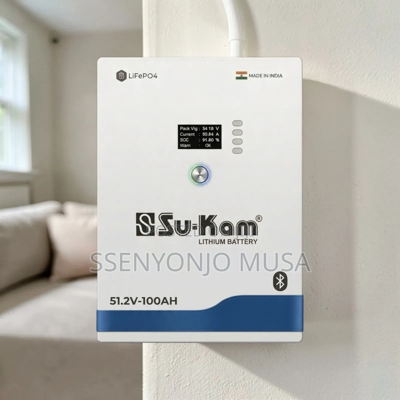 Sukam 51.2v 100ah Power Station 5.1kwh Lithium Energy Storage With LCD