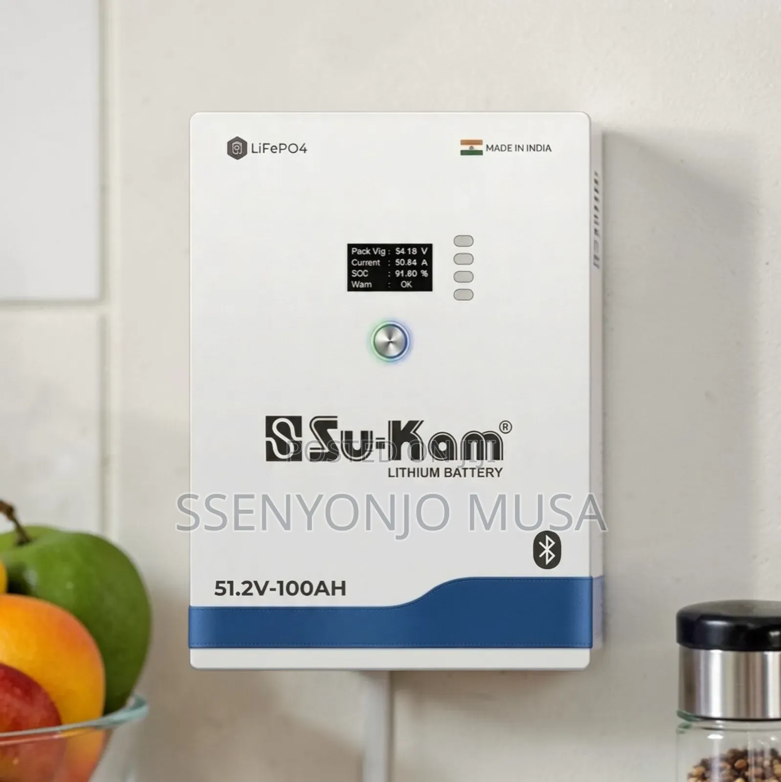 Sukam 51.2v 100ah Power Station 5.1kwh Lithium Energy Storage With LCD