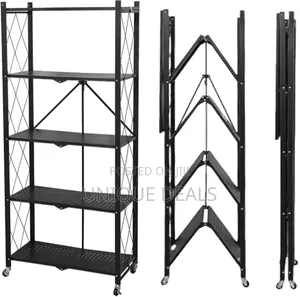 Storage Shelves,5-Shelf Foldable Metal Garage Shelveing
