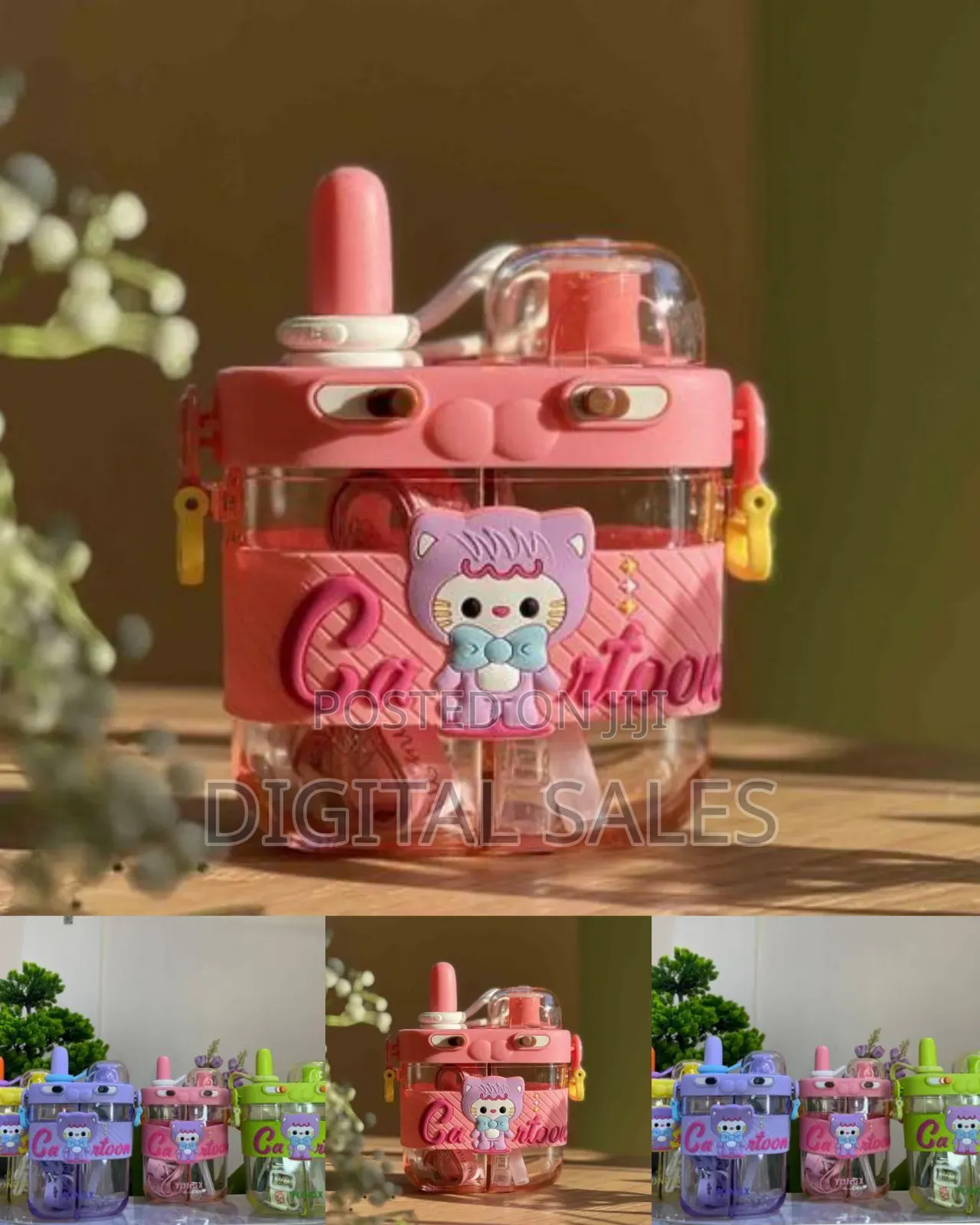 Adorable Cartoon-Themed Kids' Water Bottle