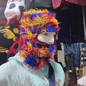 Distressed Ski Mask Motorcycle Balaclava Hiphop Knitted Caps