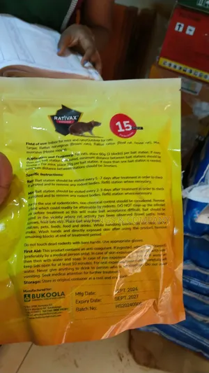 Rat and Mouse Killer In Stores and Warehouses 15packs 300g