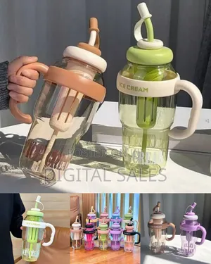 Charming Ice Cream Style Portable Drinking Jar
