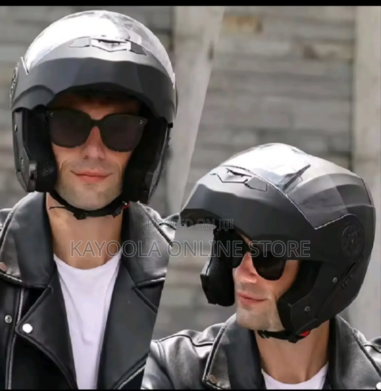 Motorcycle Full Face Covering Flip .