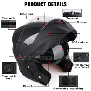 Motorcycle Full Face Covering Flip .