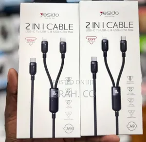 Yesido 2 in 1 Cable 100w Ca90