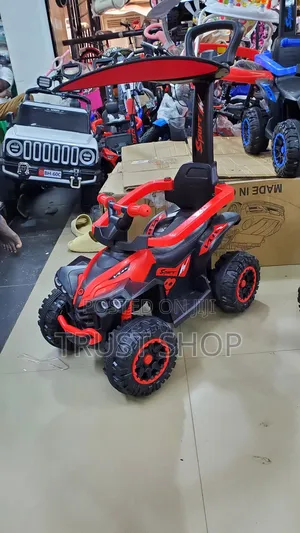 Red Manual Push Car