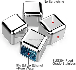 Ice Cubes With Stainless Steel Pliers Reusable