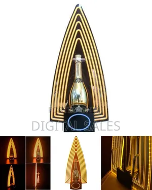 Neon Arrow" Led Illuminated Single Bottle Display Stand