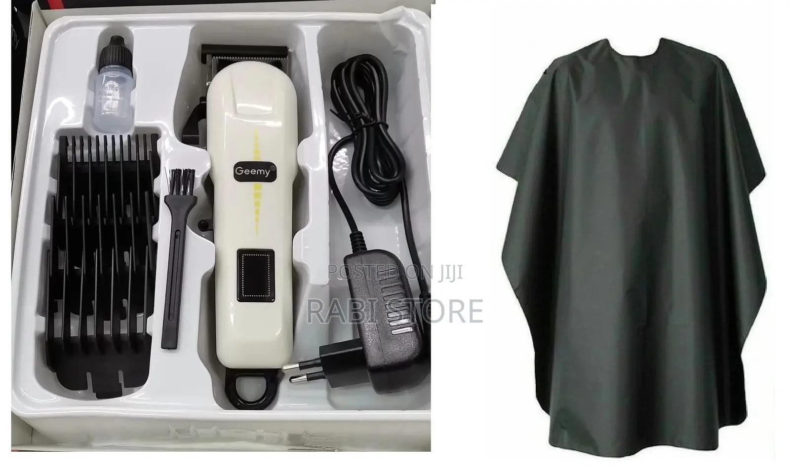 Rechargeable Hair Clipper Trimmer With Hair Cutting Cape