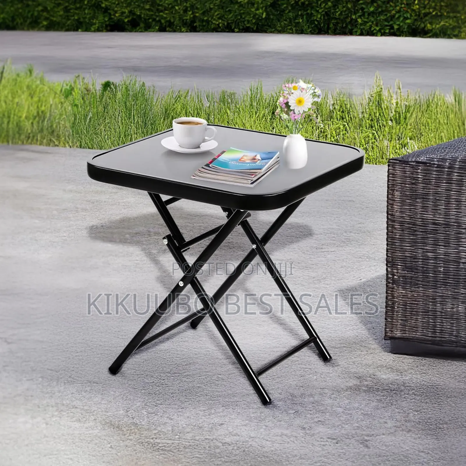 Stylish Folding Glass Table