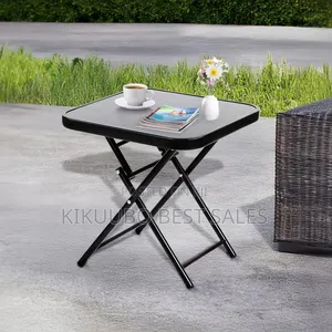 Stylish Folding Glass Table