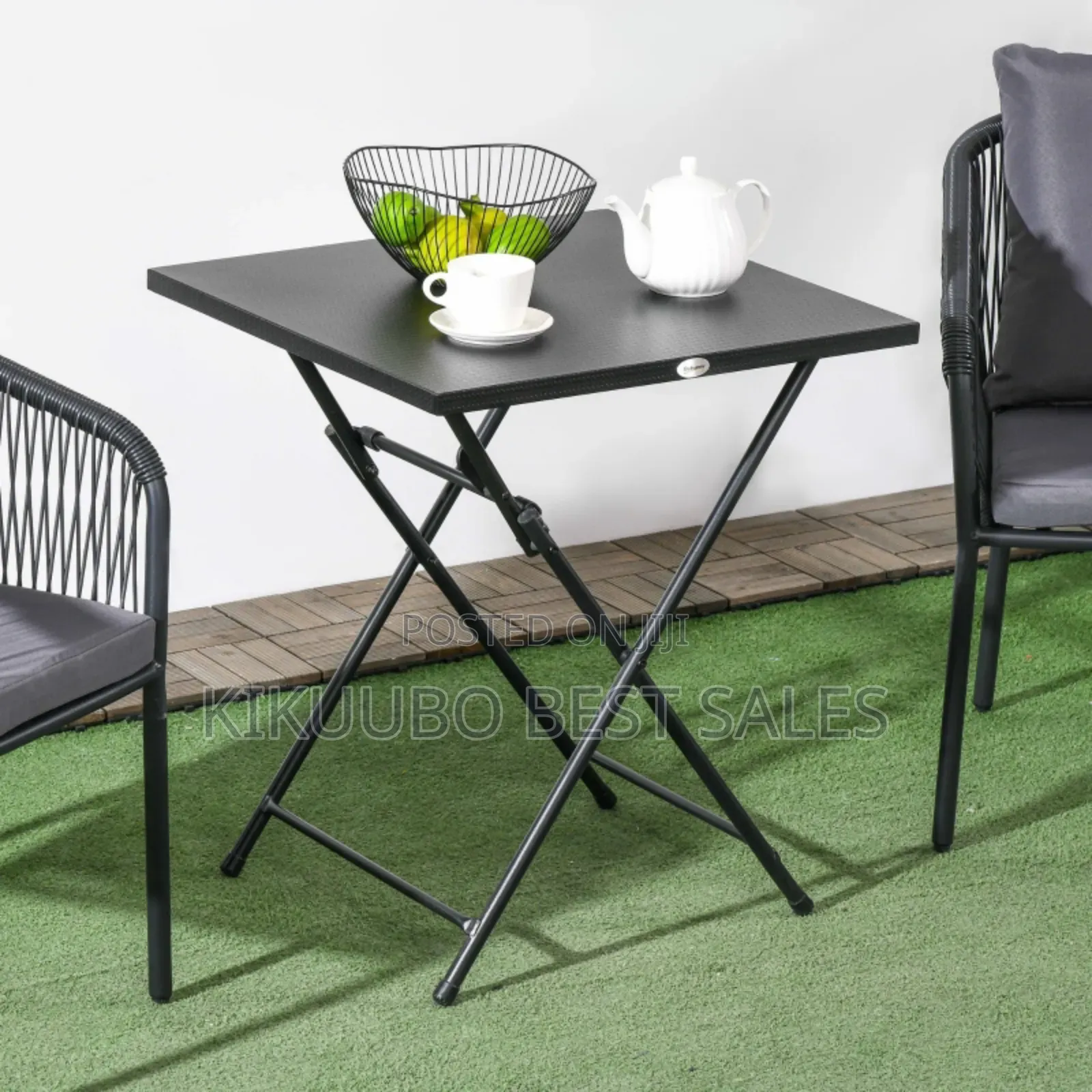 Stylish Folding Glass Table