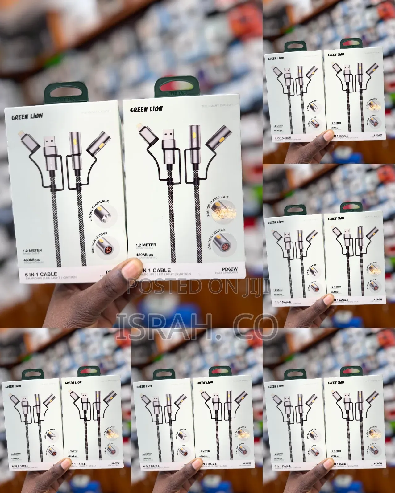 Green Lion 6 in 1 Cable Pd60w