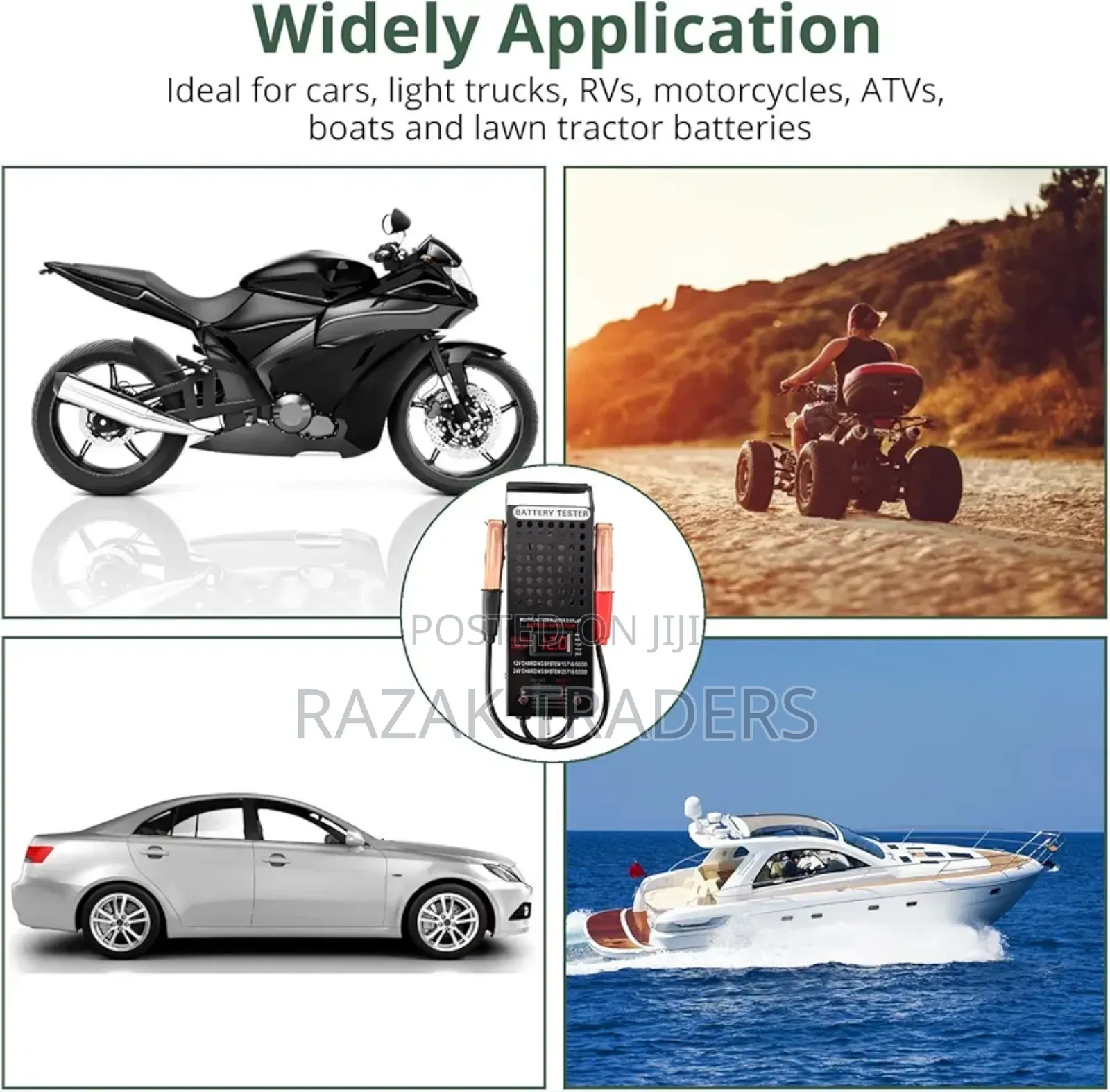 Car Battery Tester, 6/8/12/16/24 v Battery Tester, Car Load Analyzer