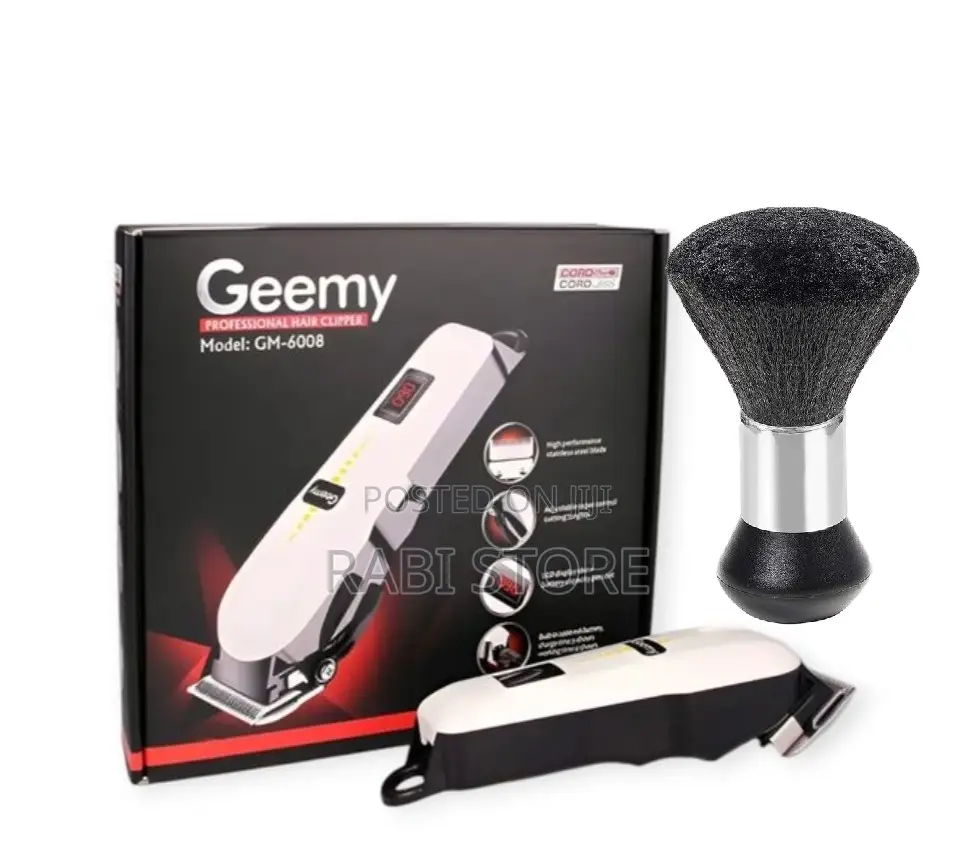 Rechargeable Hair Clipper and Trimmer With Brush