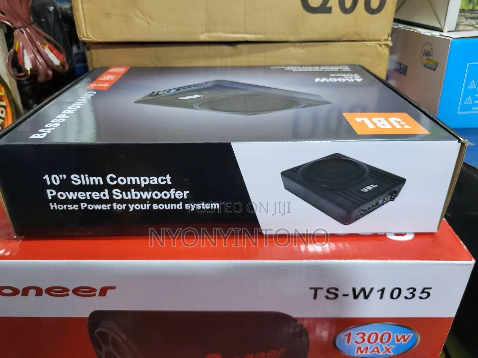 JBL 10" 4500w High-Quality Car Under Seat Speakers With Heavy Bass