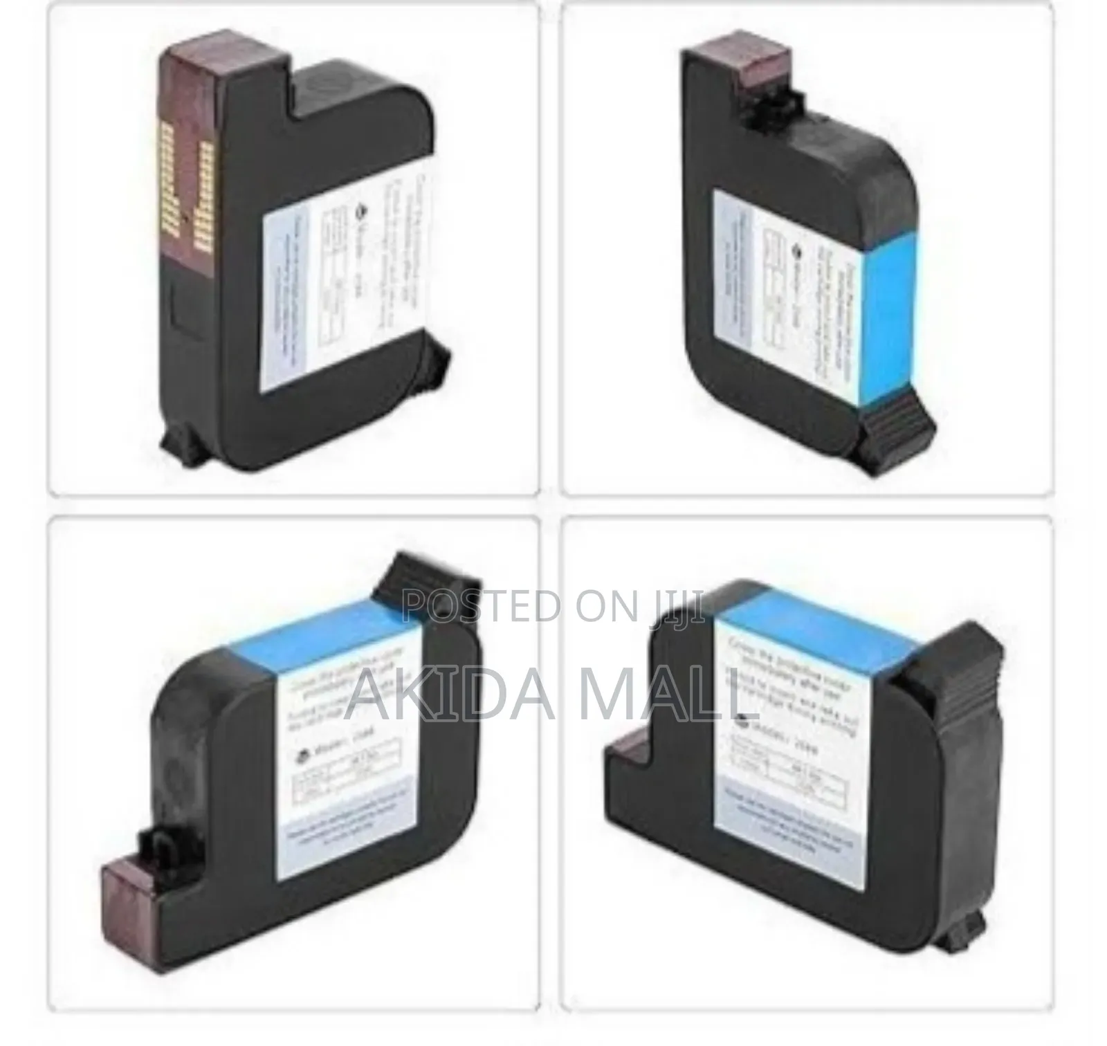Solvent-Based Black Ink Cartridge for Industrial Hand Inkjet Printers