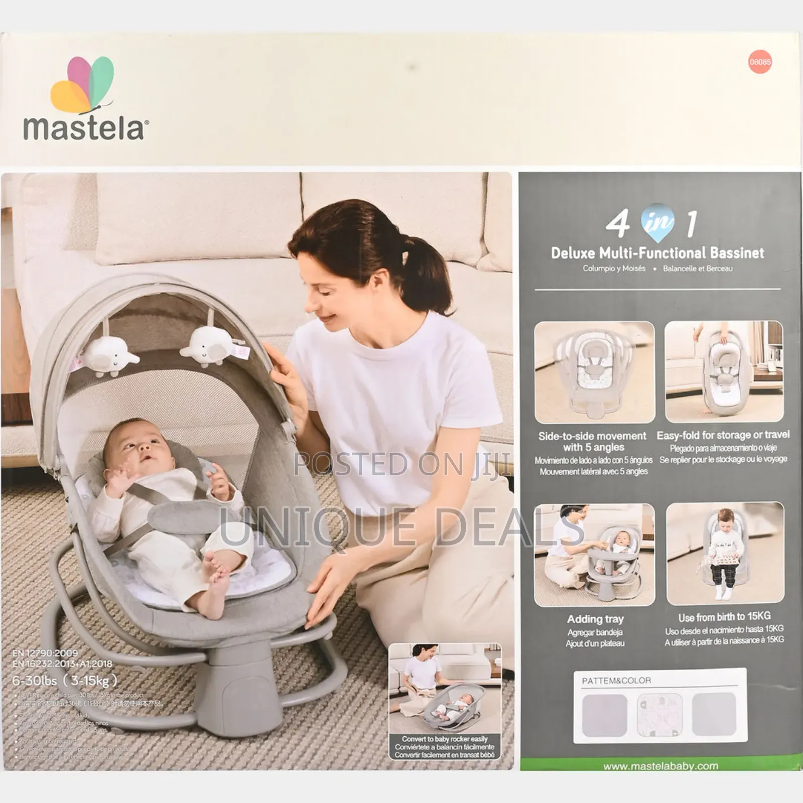 4-in-1 Deluxe Multi-Functional Bassinet Swing Mastela