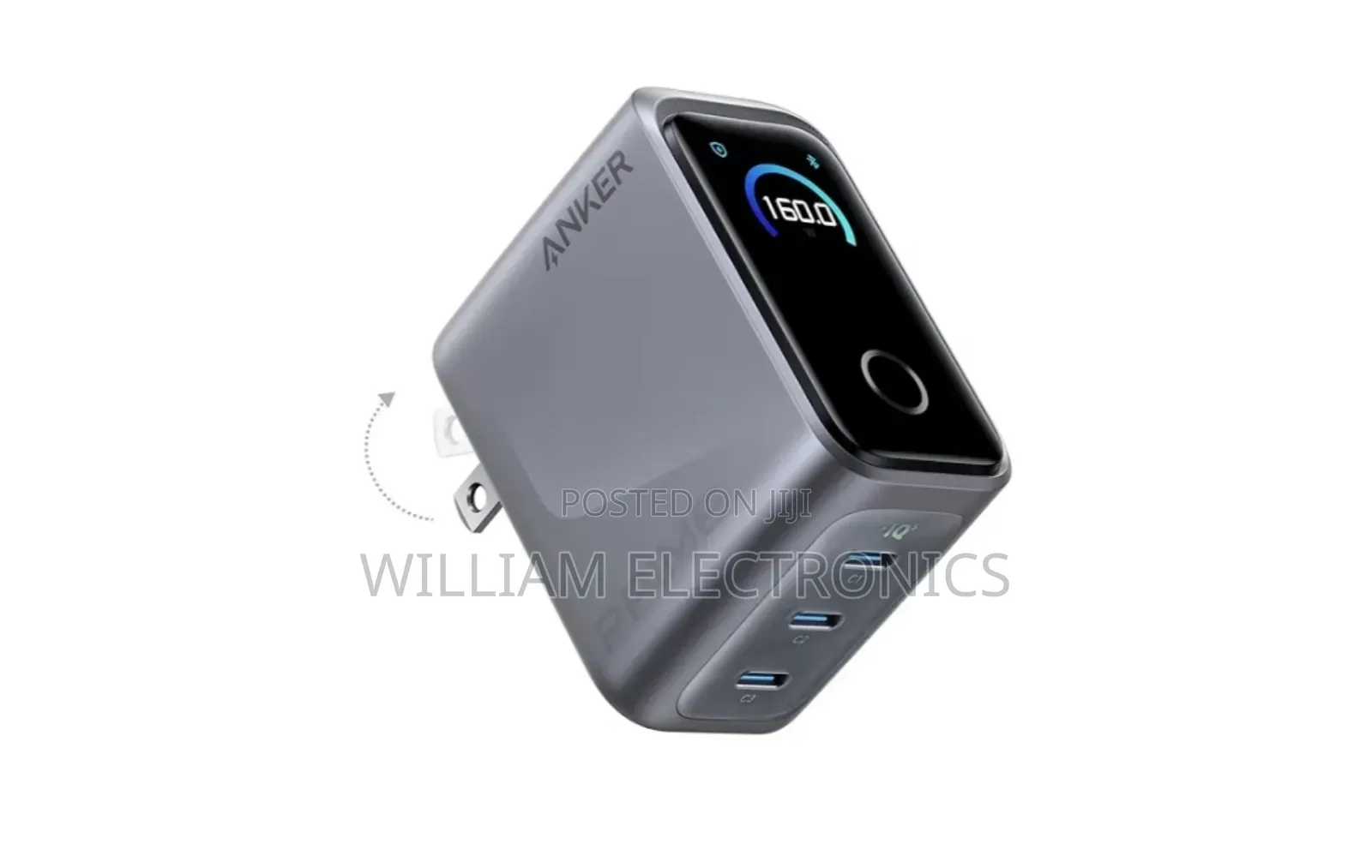 Anker Prime Charger 160w, 3ports, Smart Power Distribution