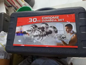 30 Kg Chrome Dumbbell Set.