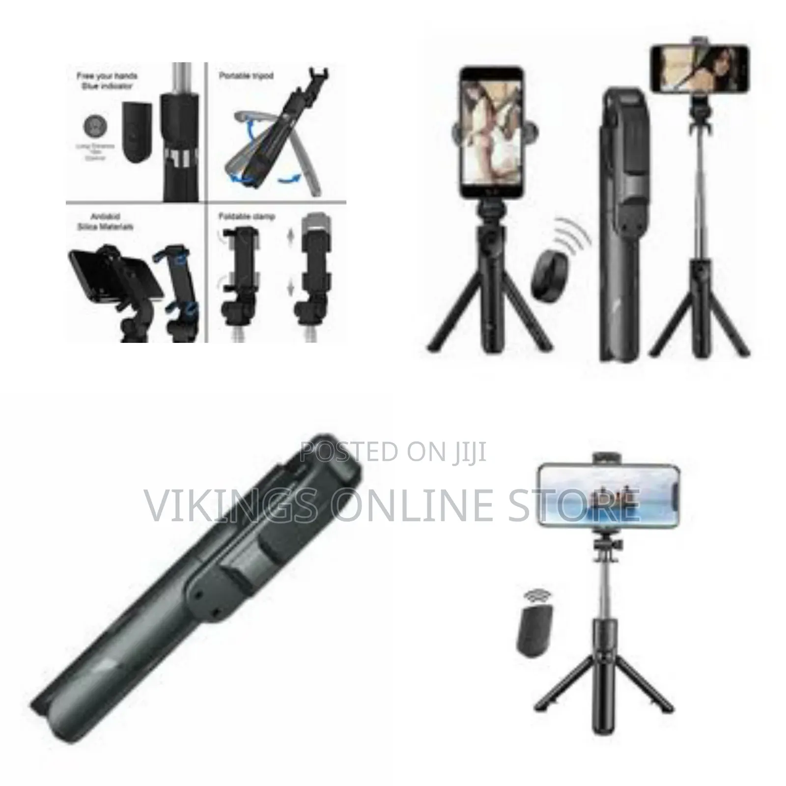 Xt-02 3 in 1 360° Rotating Live Streaming Phone Holder Retractable