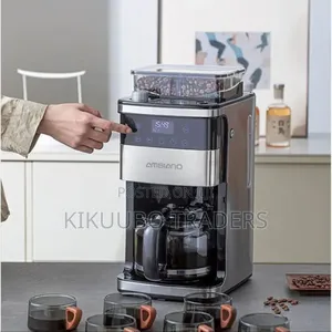 Ambient Digital Display Coffee Maker and Grinder