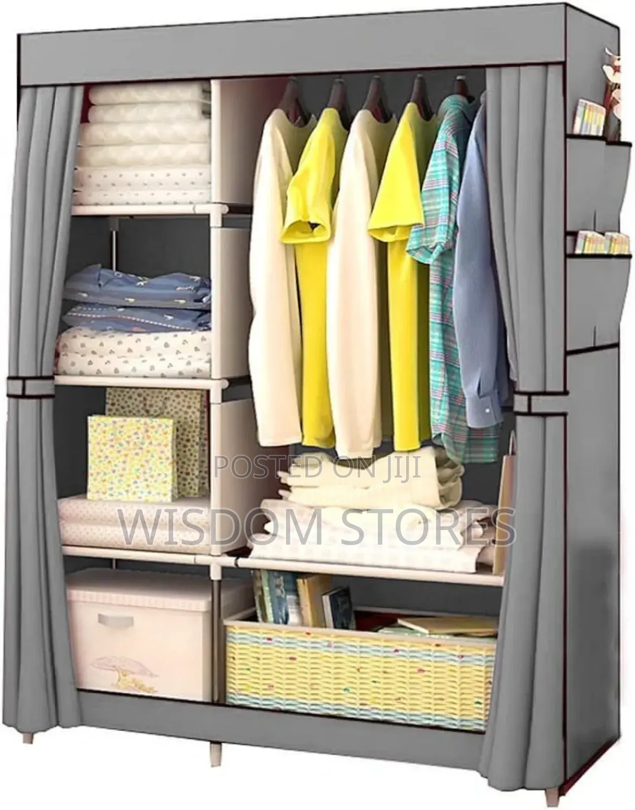 Foldable Wardrobe For Clothes 2 Column