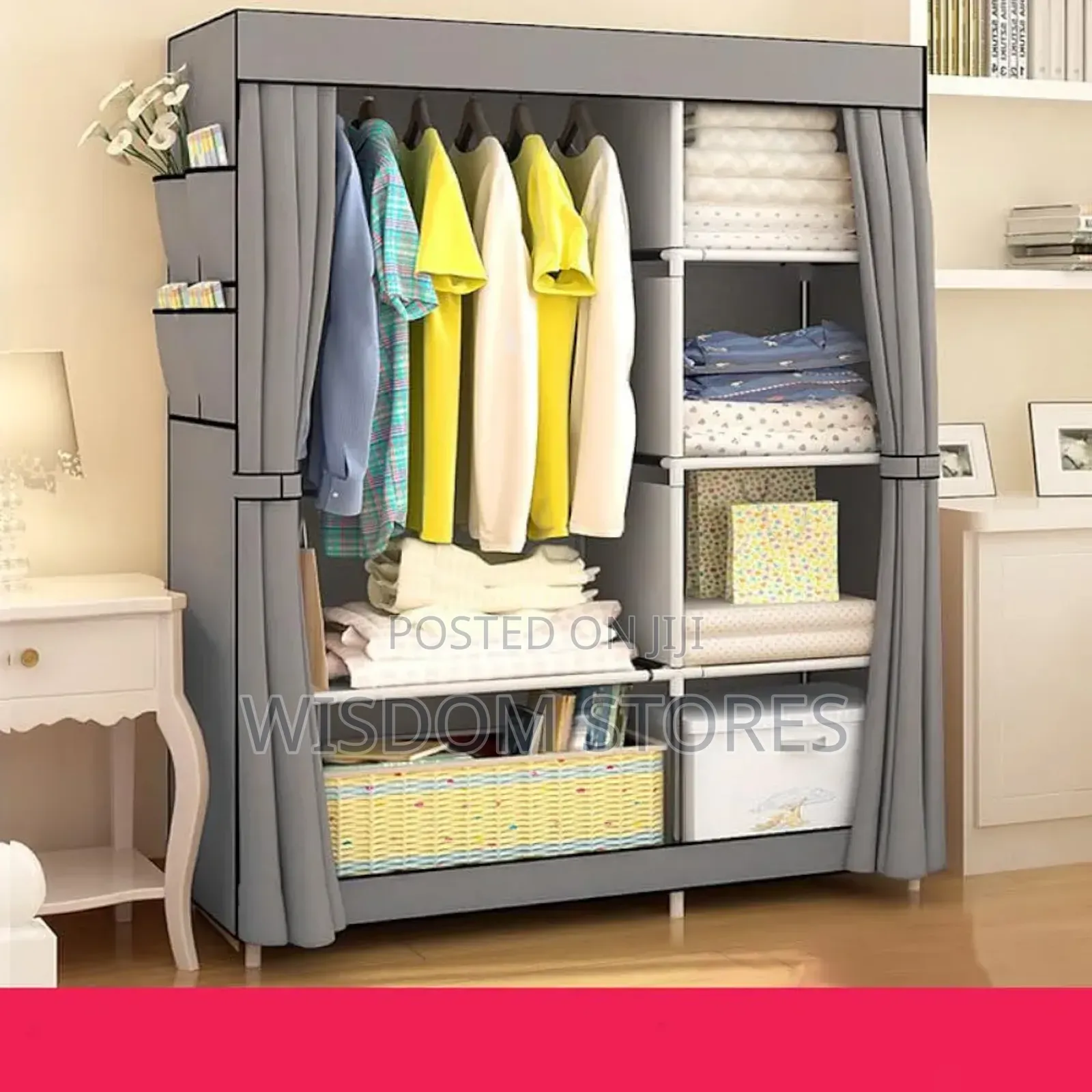 Foldable Wardrobe For Clothes 2 Column