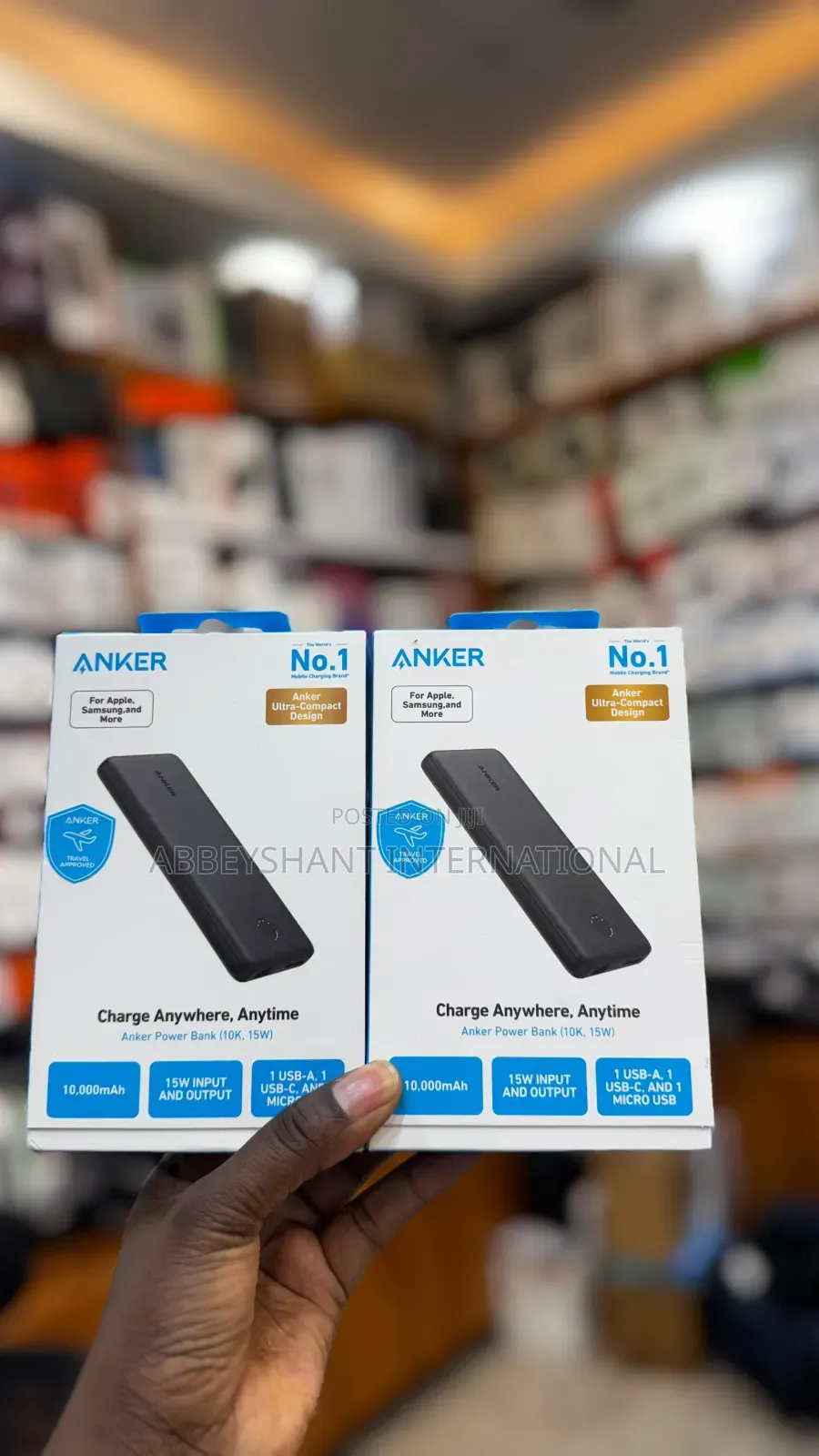 Anker Power Bank (, 15w, Usb-C Port in/Out)