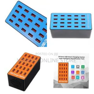 Usb Charger Station, 20 Ports 100w/20a Desktop Usb Charging Station