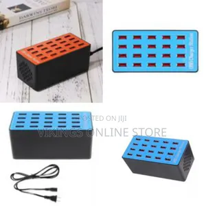 Usb Charger Station, 20 Ports 100w/20a Desktop Usb Charging Station