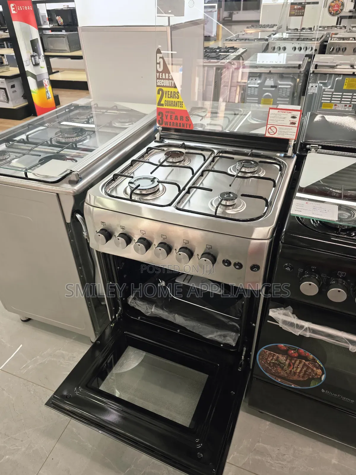 Full Gas Blueflame 60cm*60cm Gas Cooker Oven With Self Ignited Burners