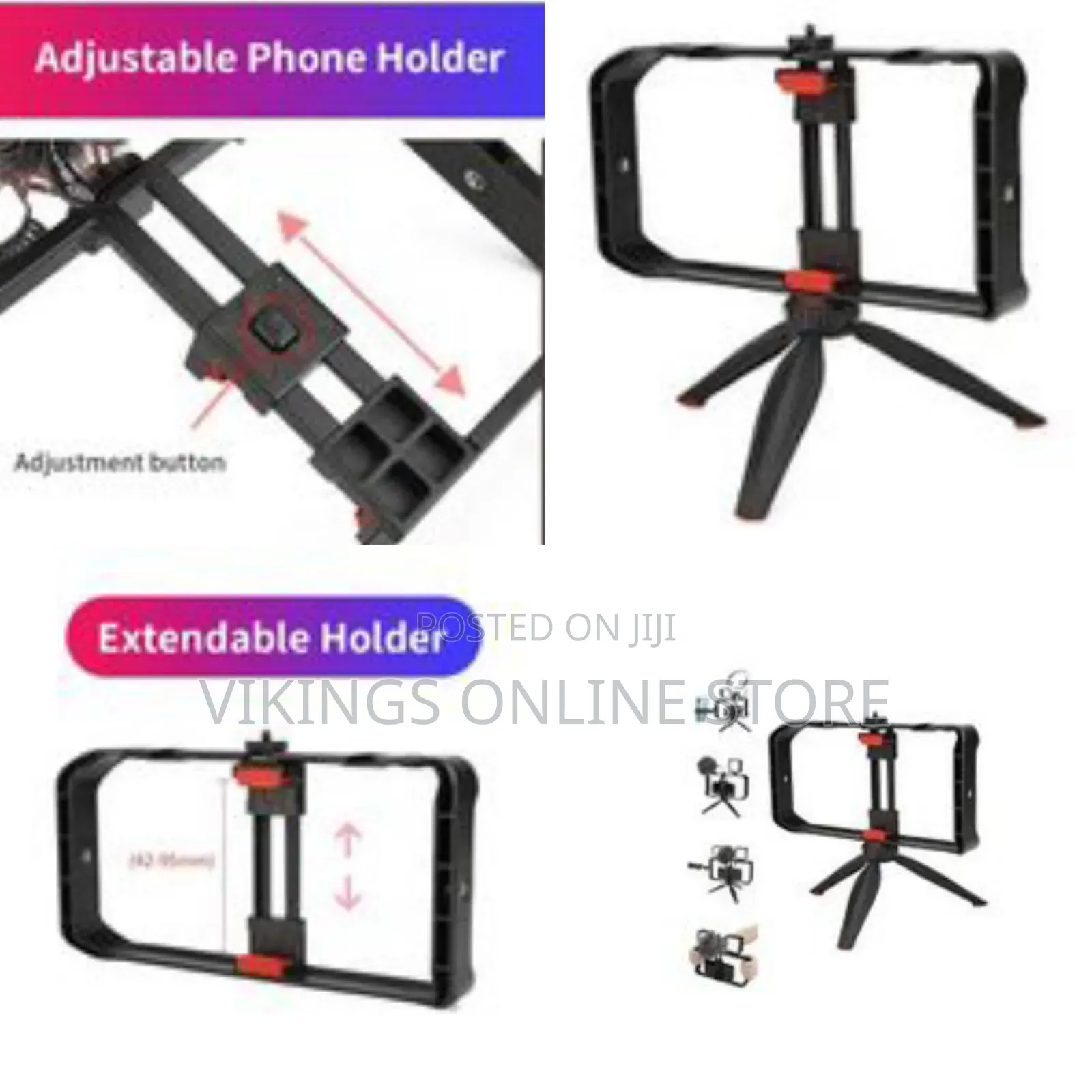 Jmary Handheld Vlogging Video Rig Kit Filmmaking Cage Abs Stabilizer