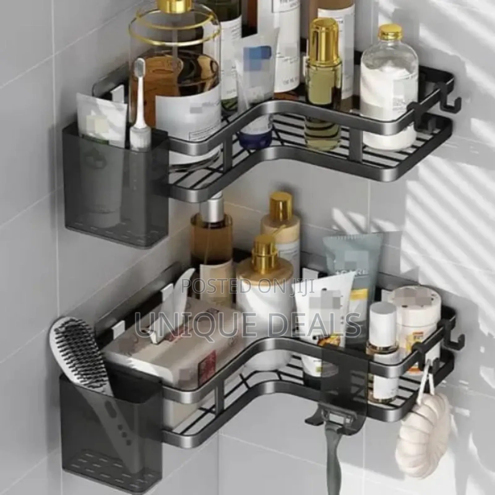 2pcs Wall Mounted Showe Caddy Organizer