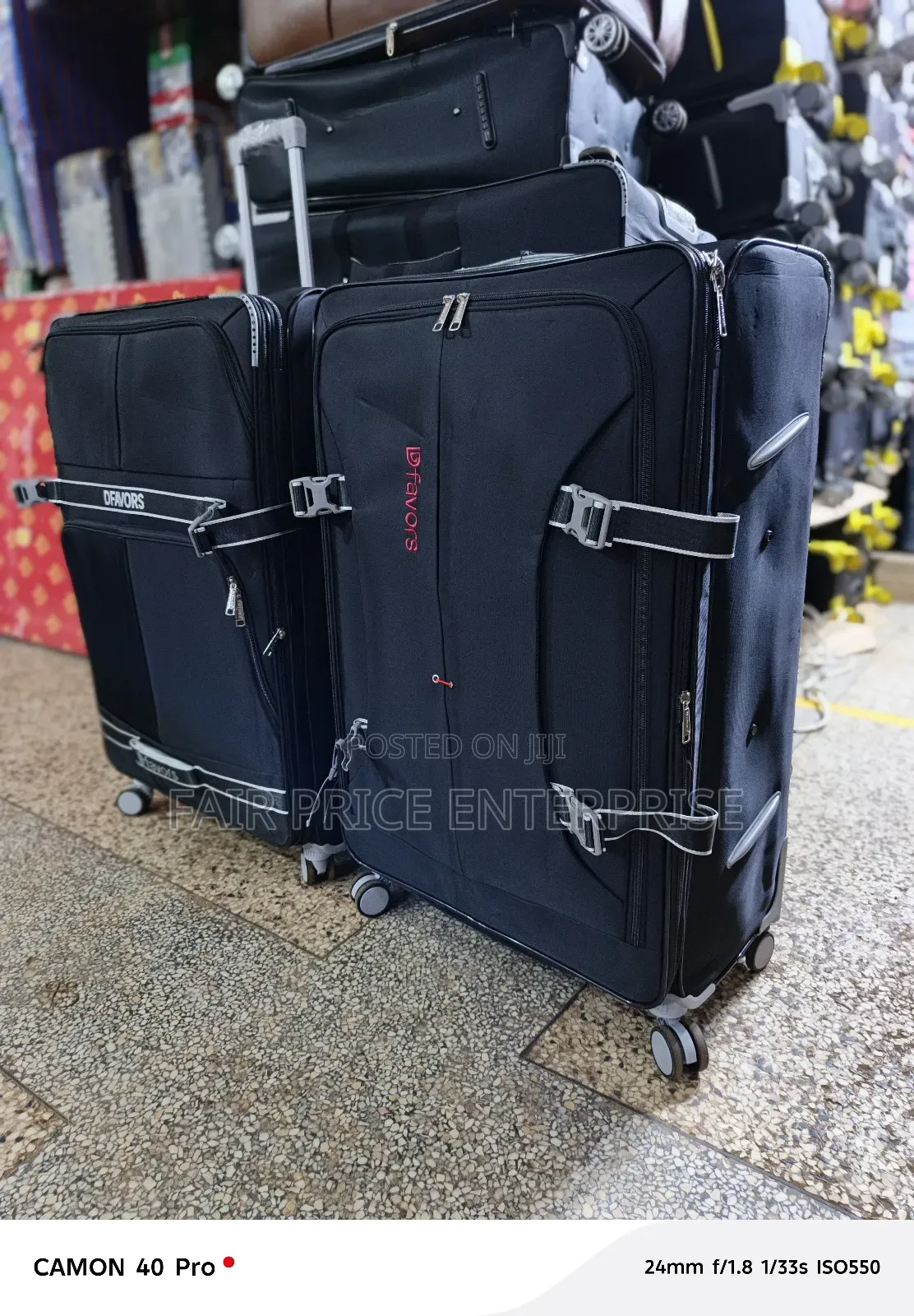 Coeur Cloth Suitcases. Medium Size
