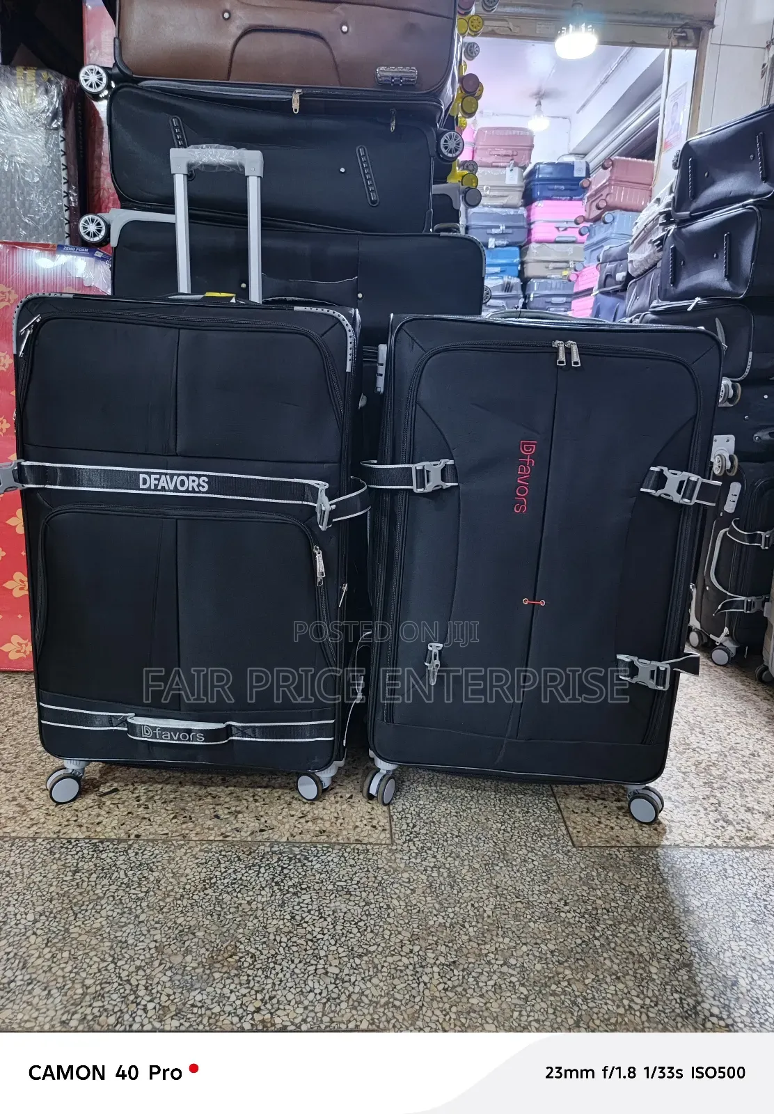 Coeur Cloth Suitcases. Medium Size