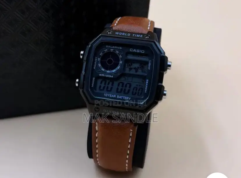 Casio Illuminator Digital Pure Leather Wrist Watch