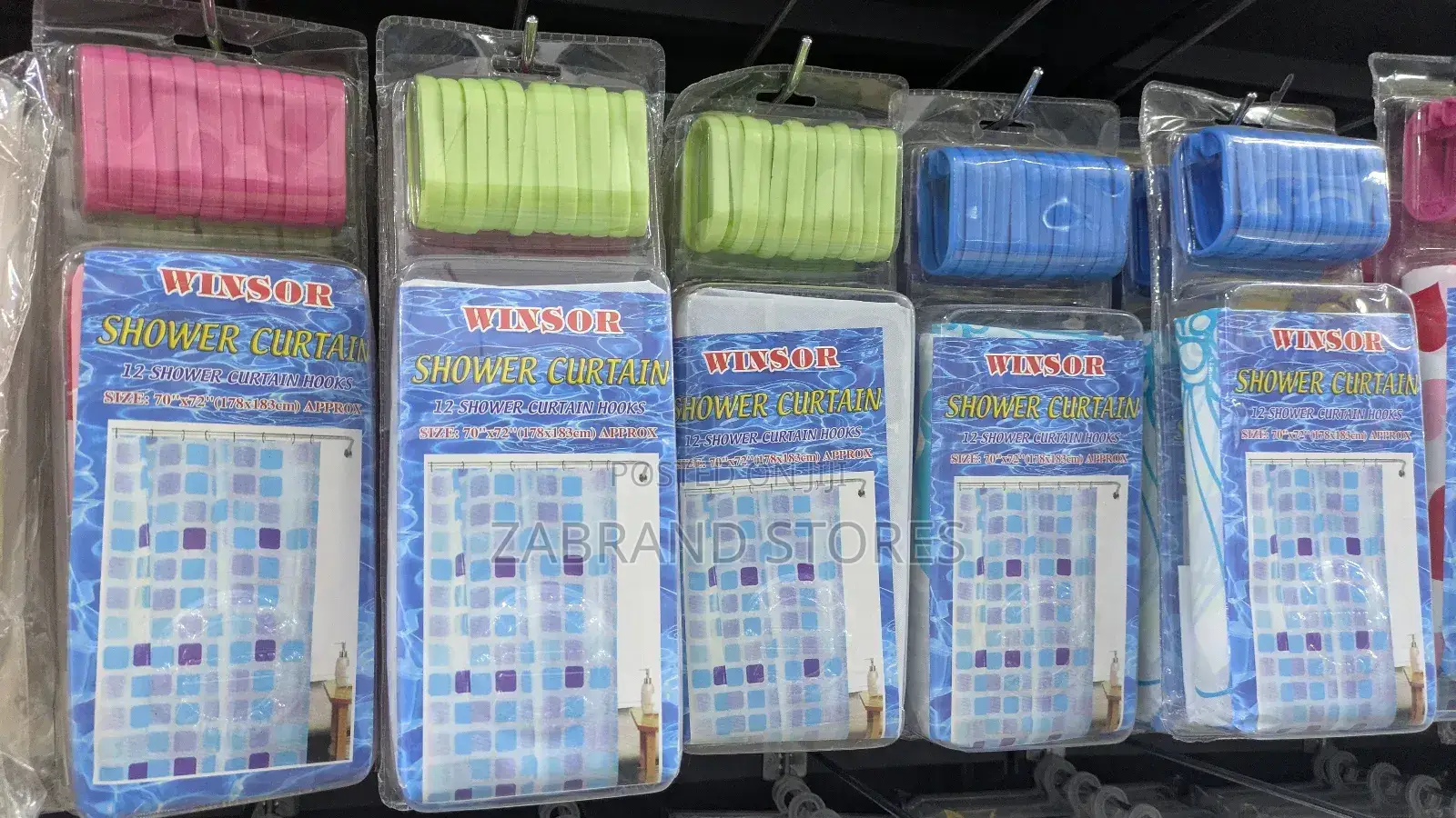 Winsor Shower Curtain With Hooks