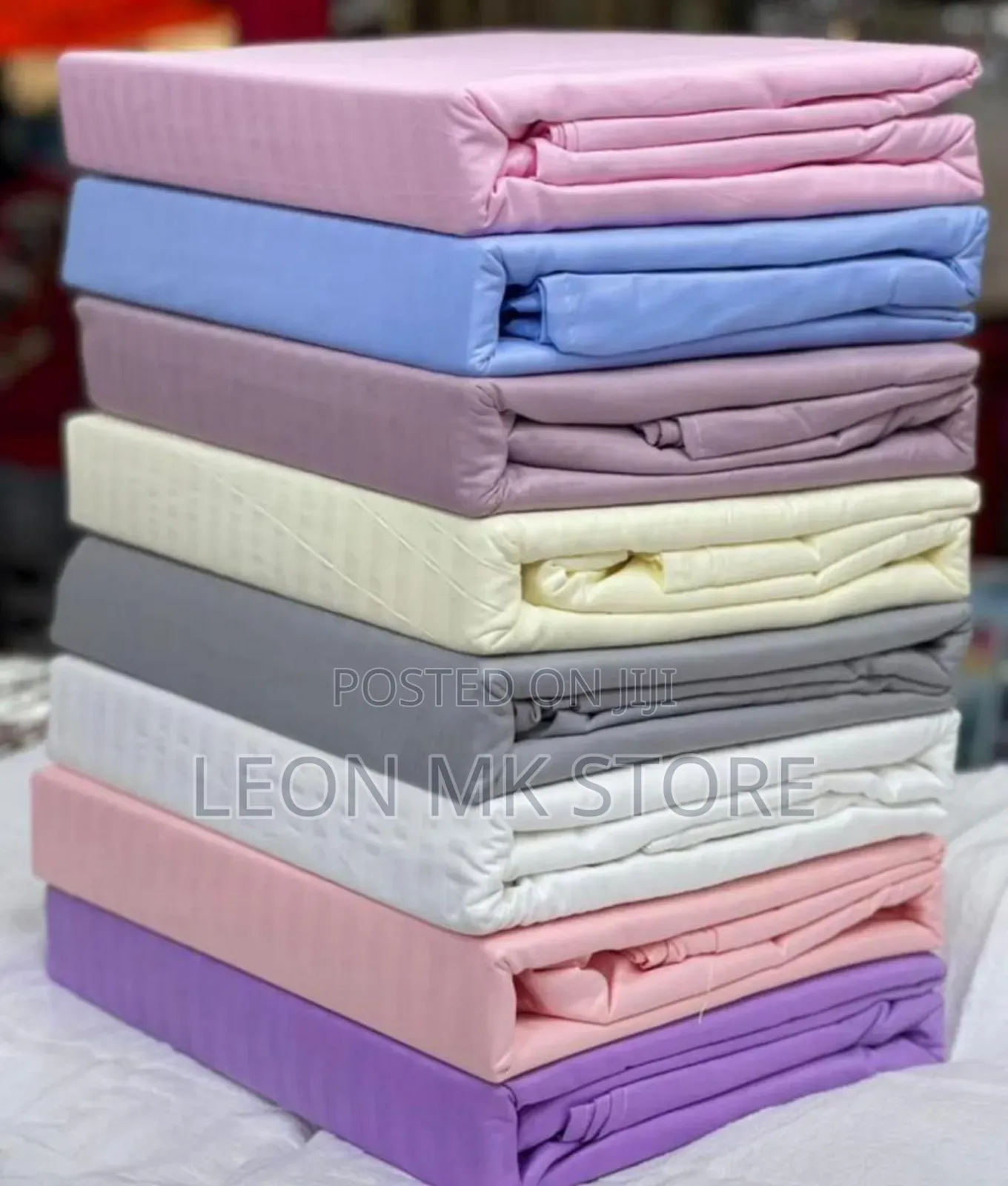 Solid Cotton 4pcs Bedsheets