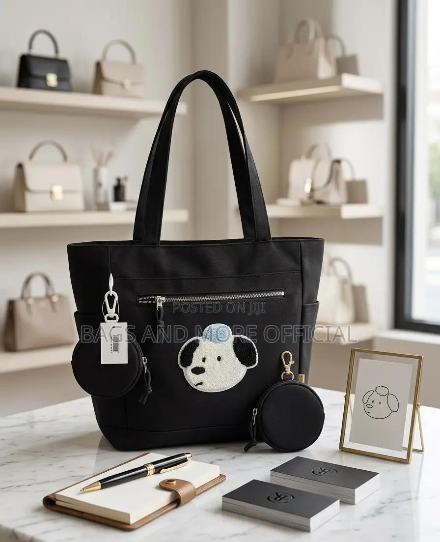 Premium Multi-Pocket Nylon Tote Bag – Water-Resistant Stylish