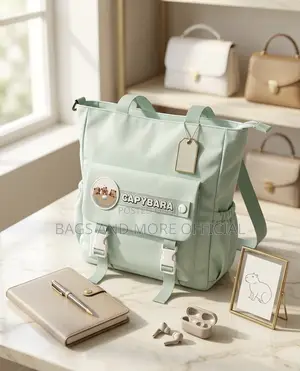 Premium Multi-Pocket Nylon Tote Bag – Water-Resistant Stylish