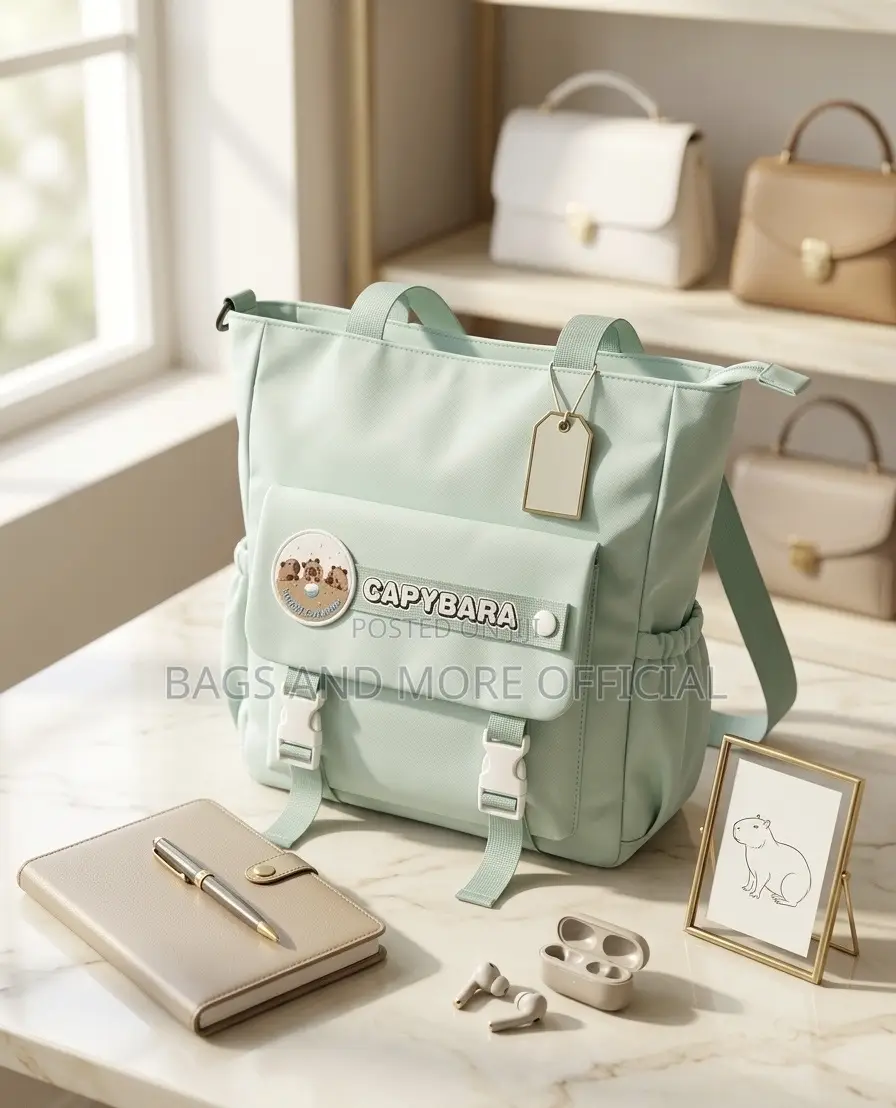 Premium Multi-Pocket Nylon Tote Bag – Water-Resistant Stylish