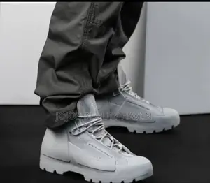 Men's Jungle Boots Black White